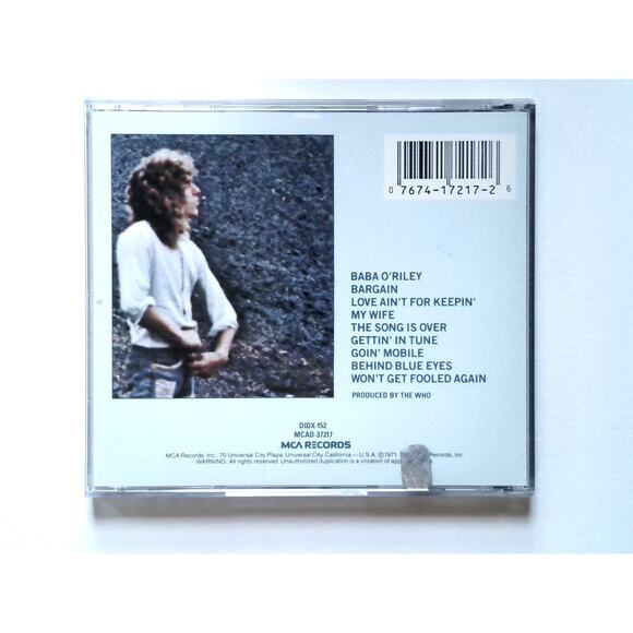 The Who - Who's Next CD 1971 Classic Rock MCA Records - Picture 3 of 3